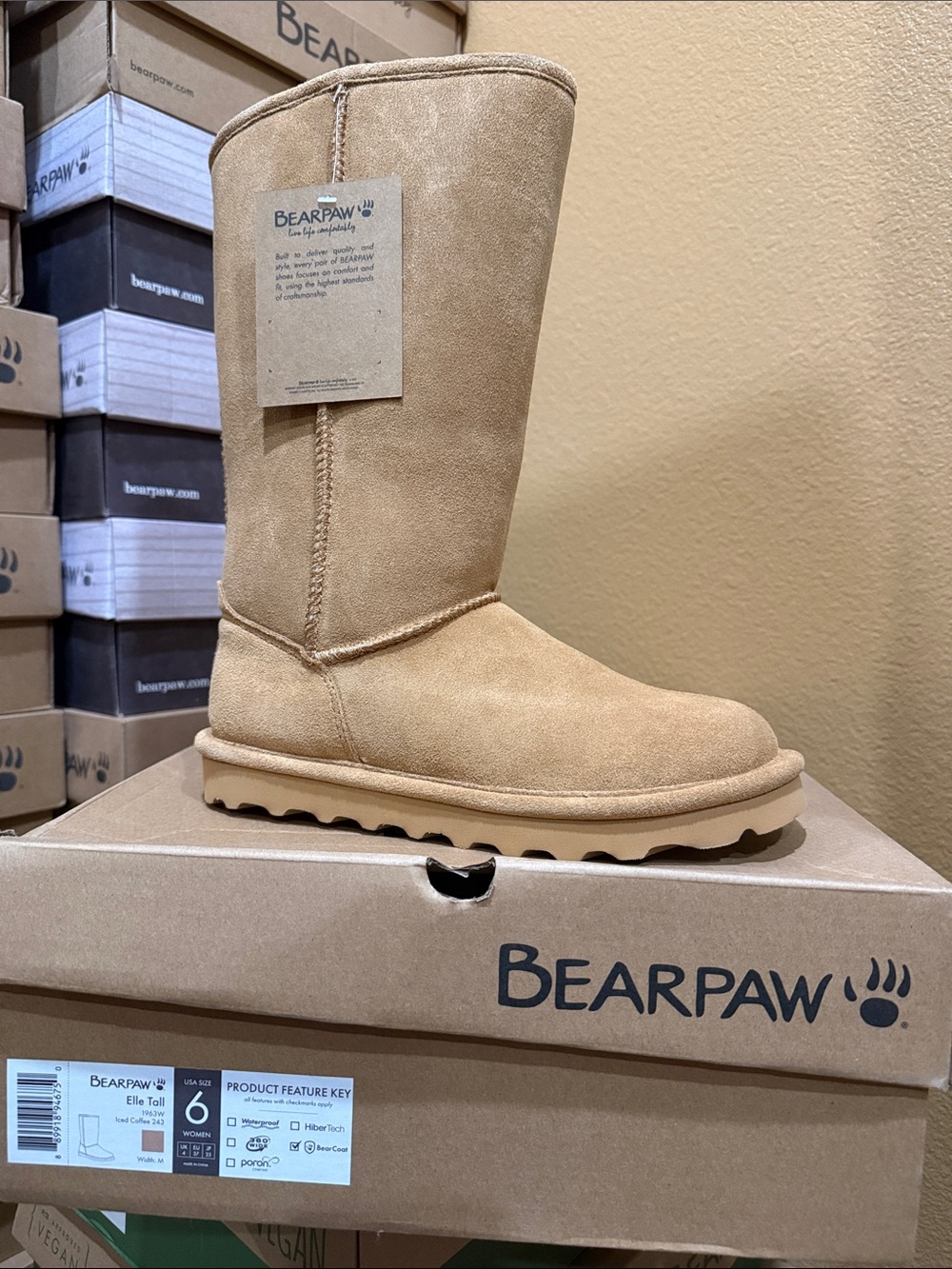 Bearpaw Elle Tall iced coffee